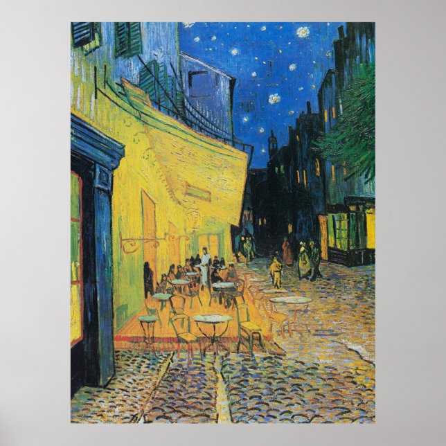 Poster Café Terrace de Van Gogh à Noite (Frente)