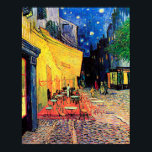 Poster Cafe Terrace na Noite, Vincent van Gogh, 1888<br><div class="desc">Vincent Willem van Gogh (30 de março de 1853 - 29 de julho de 1890) foi um pintor holandês impressionista poste que se encontra entre as figuras mais famosas e influentes da história da arte ocidental. Em pouco mais de uma década, criou cerca de 2.100 trabalhos de arte, incluindo cerca...</div>