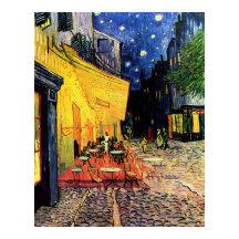 Café Terrace na Noite Vincent Van Gogh High