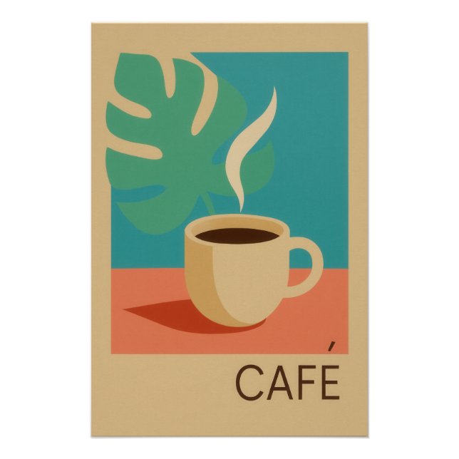 Póster Café tropical (Frente)