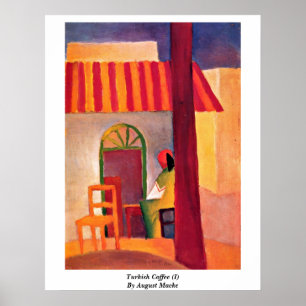 Póster Café turco (i) daqui até agosto Macke