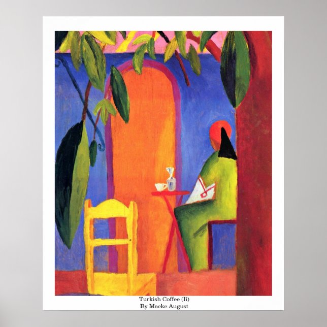Póster Café Turco (Ii) Por Macke August (Frente)