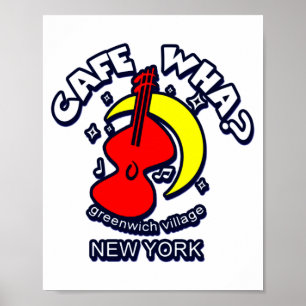 Poster Cafe Wha A Cena de Música Folk de Nova York