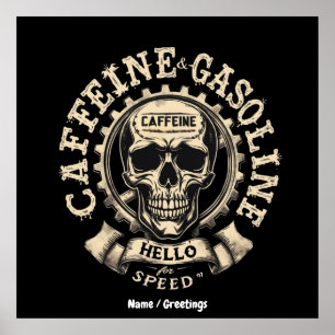 Poster Cafeína e Gasolina digam "Olá" ao Speed Sticker