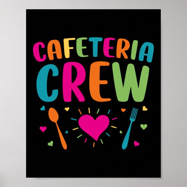 Poster Cafeteria Crew Almoçava Lady De Volta À Novidade E (Frente)