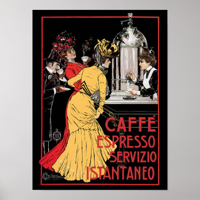 Póster Caffe Espresso (Frente)