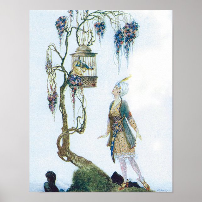 Poster Caged Bird e a Princesa (Frente)