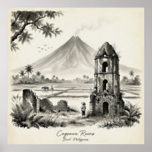 Cagsawa Ruins & Mayon Volcano Philippines