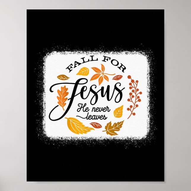 Poster Cai Por Jesus Que Ele Nunca Sai (Frente)
