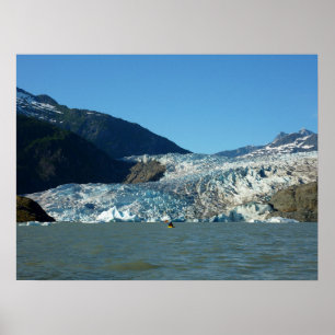 Poster Caiaque no Glaciar Mendenhall