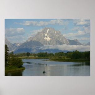 Poster Caiaque no Grand Teton National Park