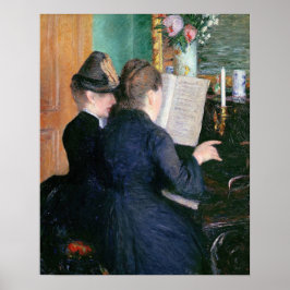 Poster Caillebotte - A Lição de Piano
