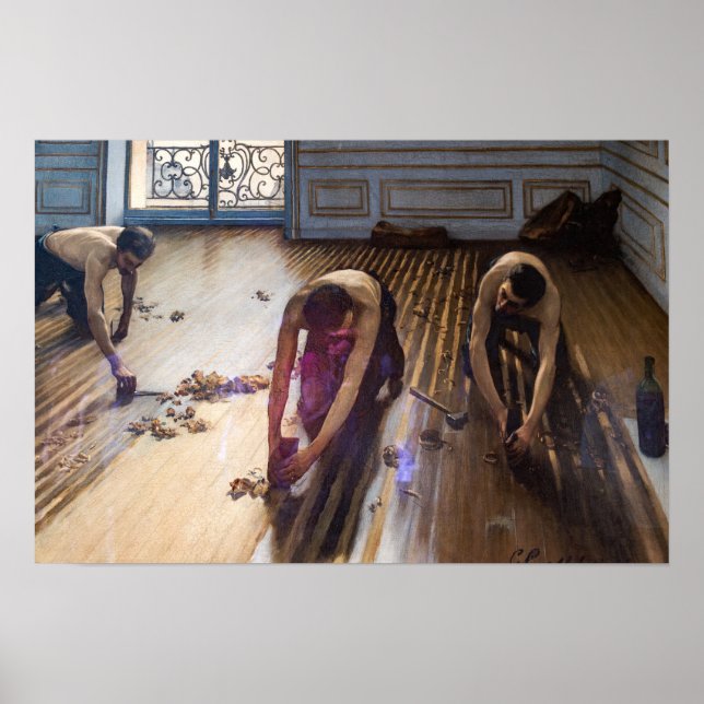 Poster Caillebotte - Aplainadores De Parquet 1875 (Frente)