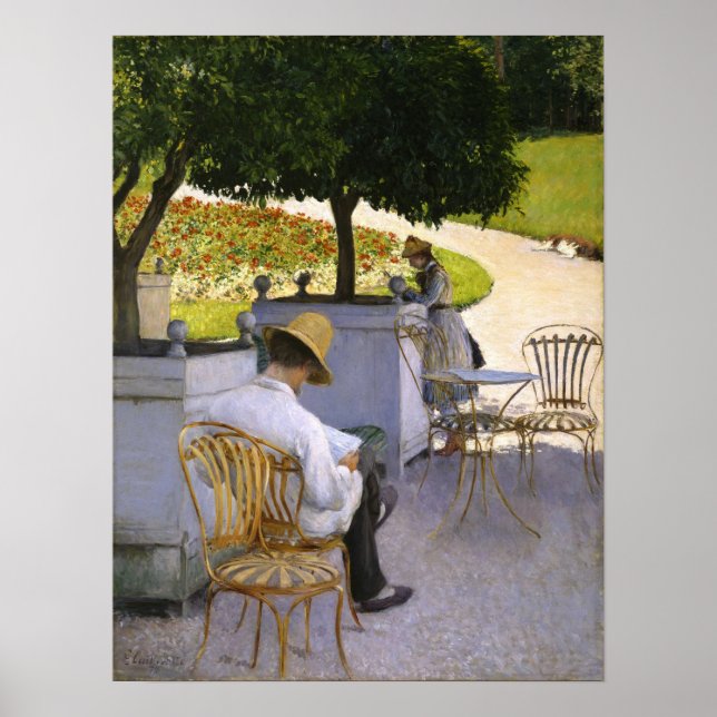 Poster Caillebotte - As Laranjeiras (Frente)