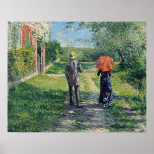 Poster Caillebotte - Caminho 1881