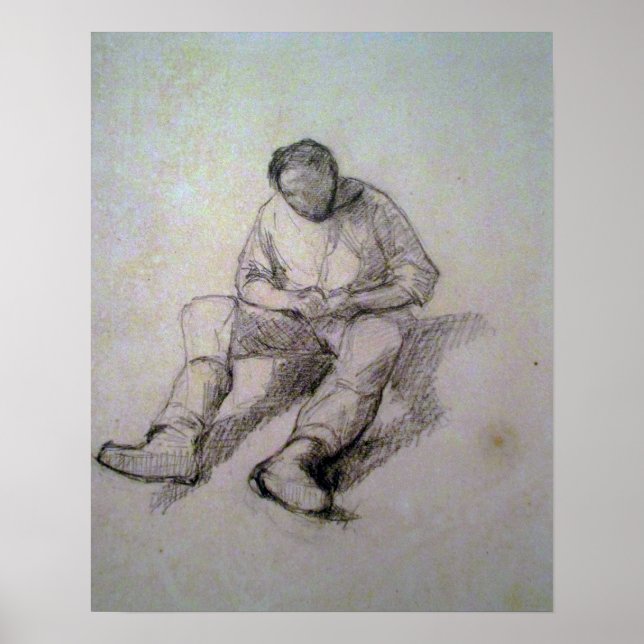 Poster Caillebotte - Estudo (Frente)