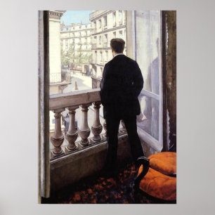 Póster Caillebotte - Jovem na Janela