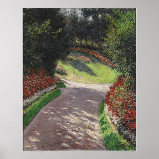 Poster Caillebotte - O Caminho No Jardim (Frente)