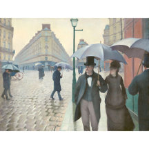 Caillebotte rua de Paris em tempo chuvoso CC0706