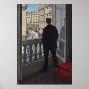 Poster Caillebotte - Um Jovem Na Sua Janela