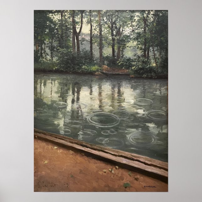 Poster Caillebotte - Yerres Chuva (Frente)