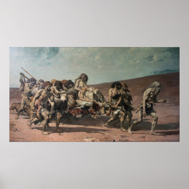 Poster Cain voando antes da maldição de Jeová (Frente)