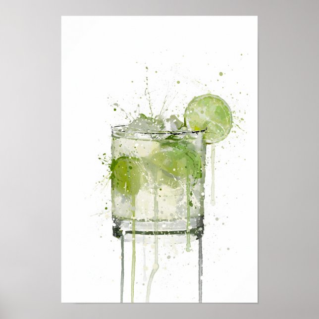 Poster Caipirinha Cocktail (Frente)