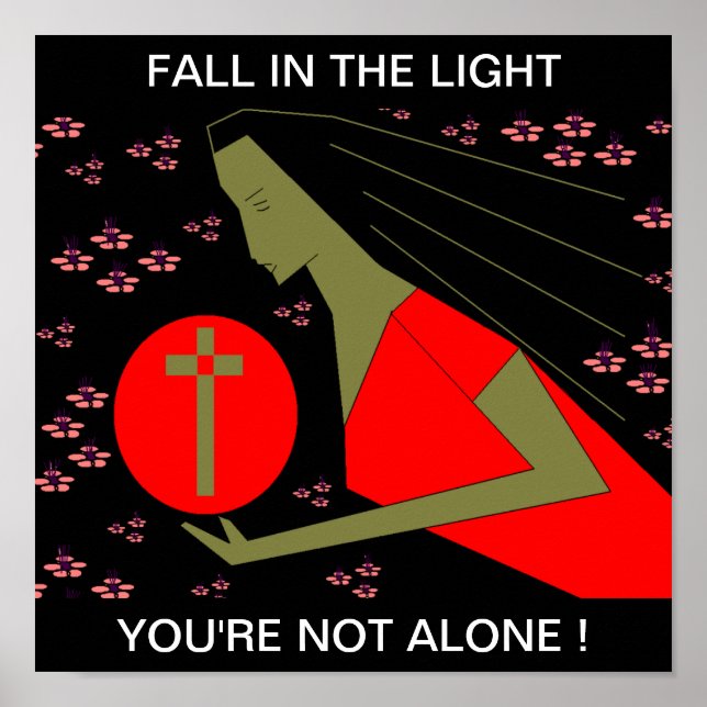 POSTER CAIR NA LUZ QUE NÃO ESTÁ SOZINHO! (Frente)