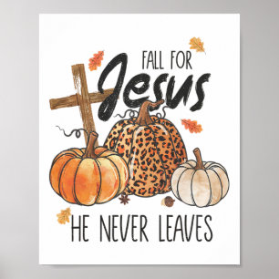 Poster Cair Por Jesus Ele Nunca Deixou O Prêmio de Graças
