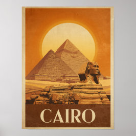 Poster Cairo Antiga Viagens