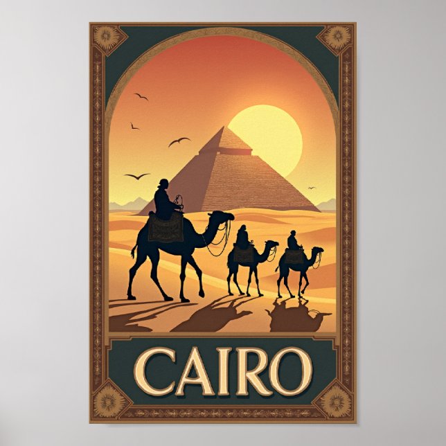 Poster Cairo - Arte Viagem (Frente)