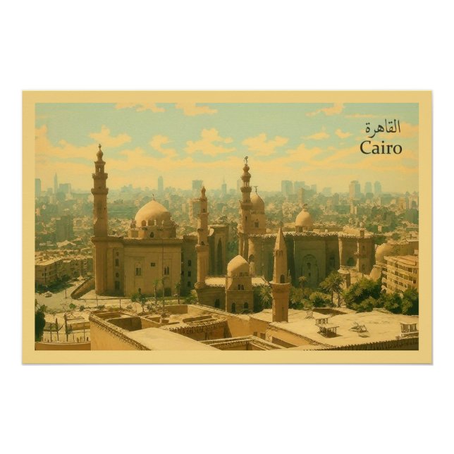 Póster Cairo - Egito (Frente)