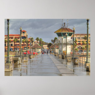 Póster Cais Califórnia de Huntington Beach