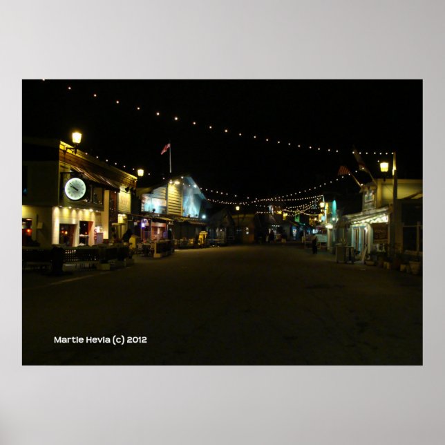 Póster Cais do Pescador de Monterey (Frente)