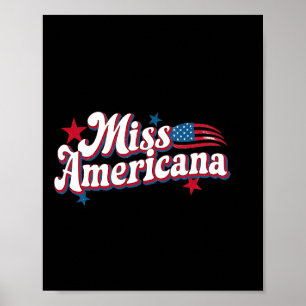 Poster Caixa Amarela América 4 De Julho Miss Americana Re