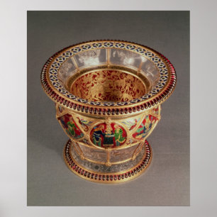 Póster Caixa com plique-a-jour e cloisonne