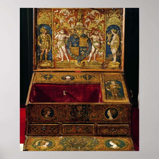 Póster Caixa de escrevendo ou mesa (Frente)