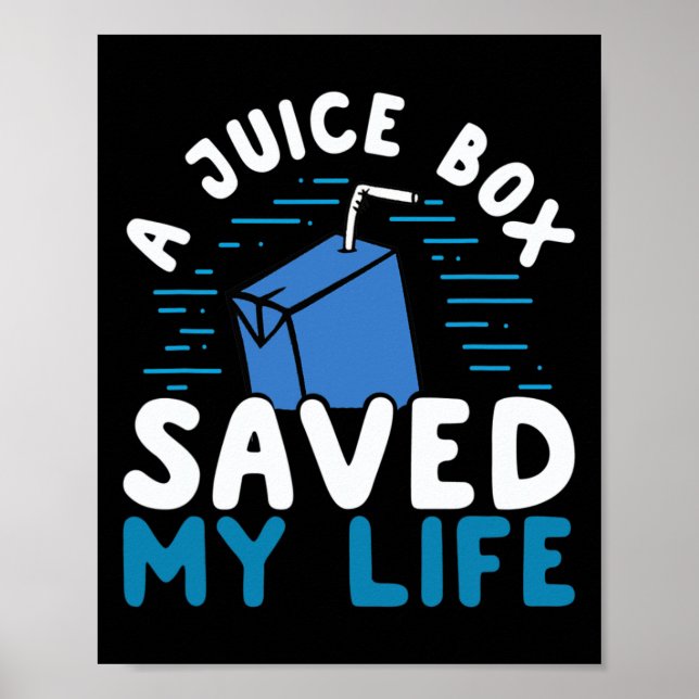 Poster Caixa de Juice de Sensibilização para Diabetes Tip (Frente)