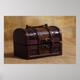 Poster Caixa de peito de vintagem