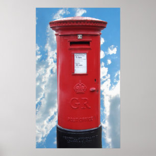 Poster Caixa de Posto Red British