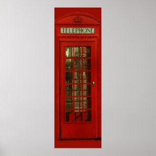 Póster Caixa de Telefone Vermelho da Cidade de Londres, p