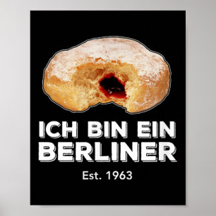 Poster Caixa Ich Ein Berliner Speech Jelly Rosquinha Wall