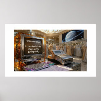 Poster Caixa Registradora Poema do Mês