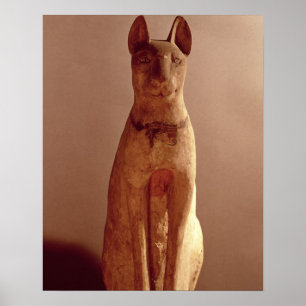 Póster Caixão de um gato protegido pela deusa Bastet (p