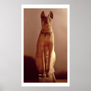 Póster Caixão de um gato protegido pela deusa Bastet (p