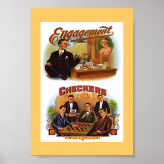 Póster Caixas de Cigarro Vintage
