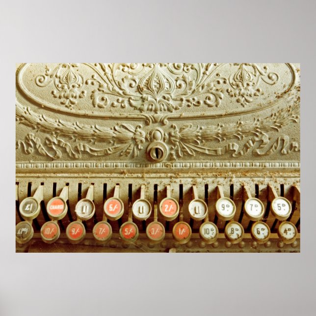 Poster Caixas de notas, cobertas de poeira e teia (Frente)