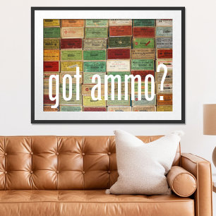 Poster Caixas de Shotshell antigas