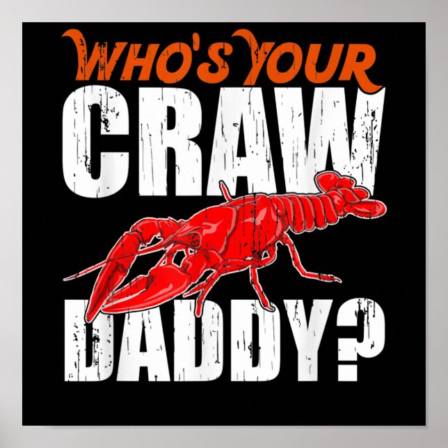 Poster Cajun Crawfish Crawaddy Grayfish Gift Lover (Frente)
