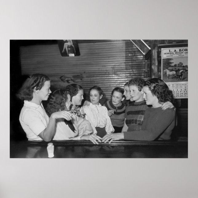 Poster Cajun Girls, 1938 (Frente)